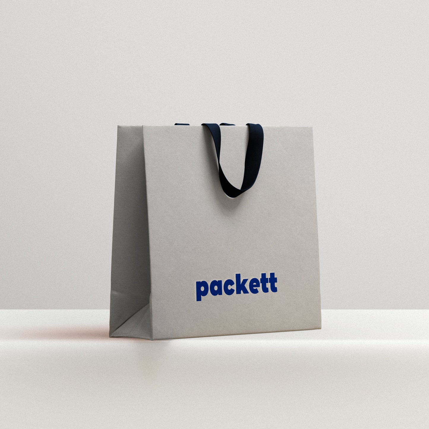 Custom Paper Carrier Bag With Ribbon Handle - Packett