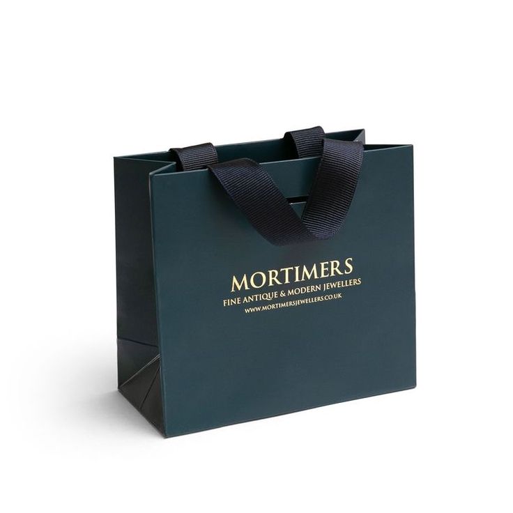 Custom Luxury Paper Bags With Grosgrain Handle 100 pcs - Packett