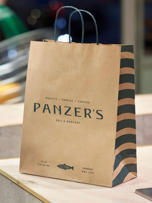 Custom Twisted Handle Brown Paper Bags Wholesale - Packett